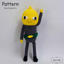โหลดรูปภาพลงในเครื่องมือใช้ดูของ Gallery Lemongrab Adventure Time amigurumi crochet toy pattern