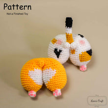 โหลดรูปภาพลงในเครื่องมือใช้ดูของ Gallery kitten butt amigurumi crochet doll pattern