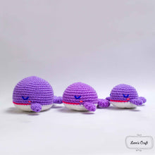 โหลดรูปภาพลงในเครื่องมือใช้ดูของ Gallery BTS K pop purple whale amigurumi pattern