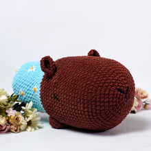 โหลดรูปภาพลงในเครื่องมือใช้ดูของ Gallery capybara chunky yarn amigurumi crochet