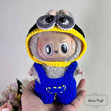Load image into Gallery viewer, labubu minion crochet costum