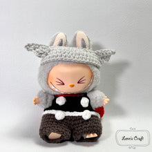 โหลดรูปภาพลงในเครื่องมือใช้ดูของ Gallery labubu thor clothes crochet
