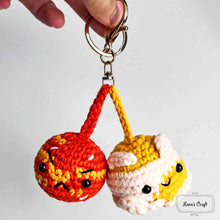 Cargar imagen en el visor de la galería, Finished Venus and Mars amigurumi dolls made from a DIY space crochet pattern.