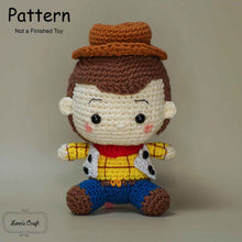 Load image into Gallery viewer, crochet woody amigurumi