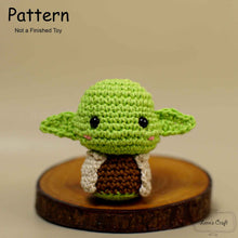 Load image into Gallery viewer, baby yoda amigurumi crochet pattern