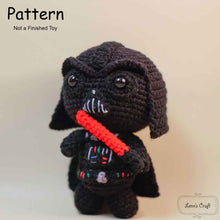 Load image into Gallery viewer, darth vader amigurumi pattern