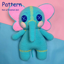 โหลดรูปภาพลงในเครื่องมือใช้ดูของ Gallery cocomelon elephant amigurumi pattern