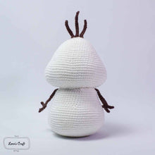 โหลดรูปภาพลงในเครื่องมือใช้ดูของ Gallery Cuddle Olaf snowman amigurumi crochet doll pattern