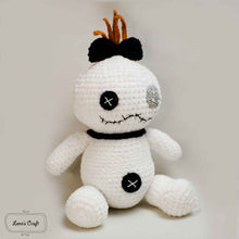 Cargar imagen en el visor de la galería, White Scrump voodoo fluffy plushie for sell