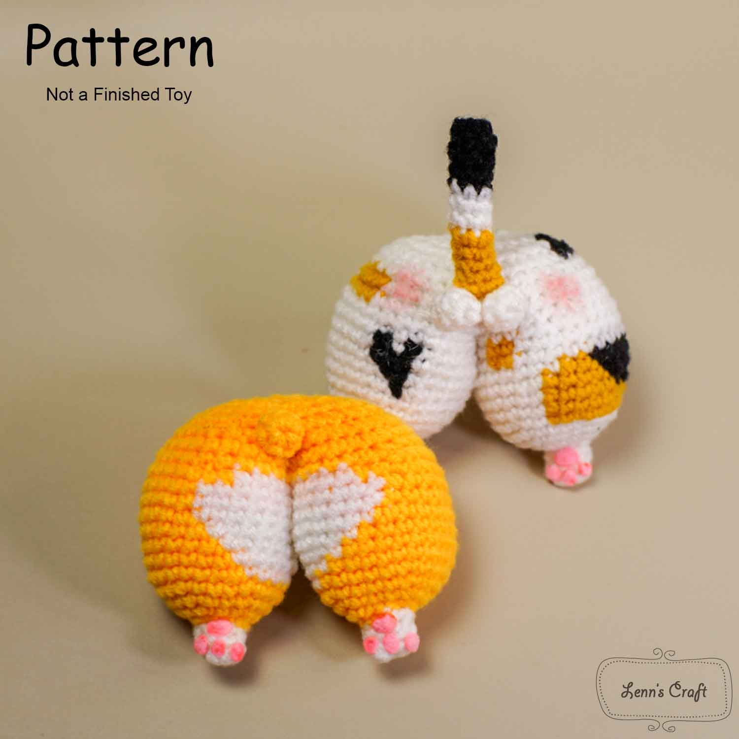 Amigurumi Crochet Pattern Sweet Kawaii Kitten Cat ENGLISH ONLY 