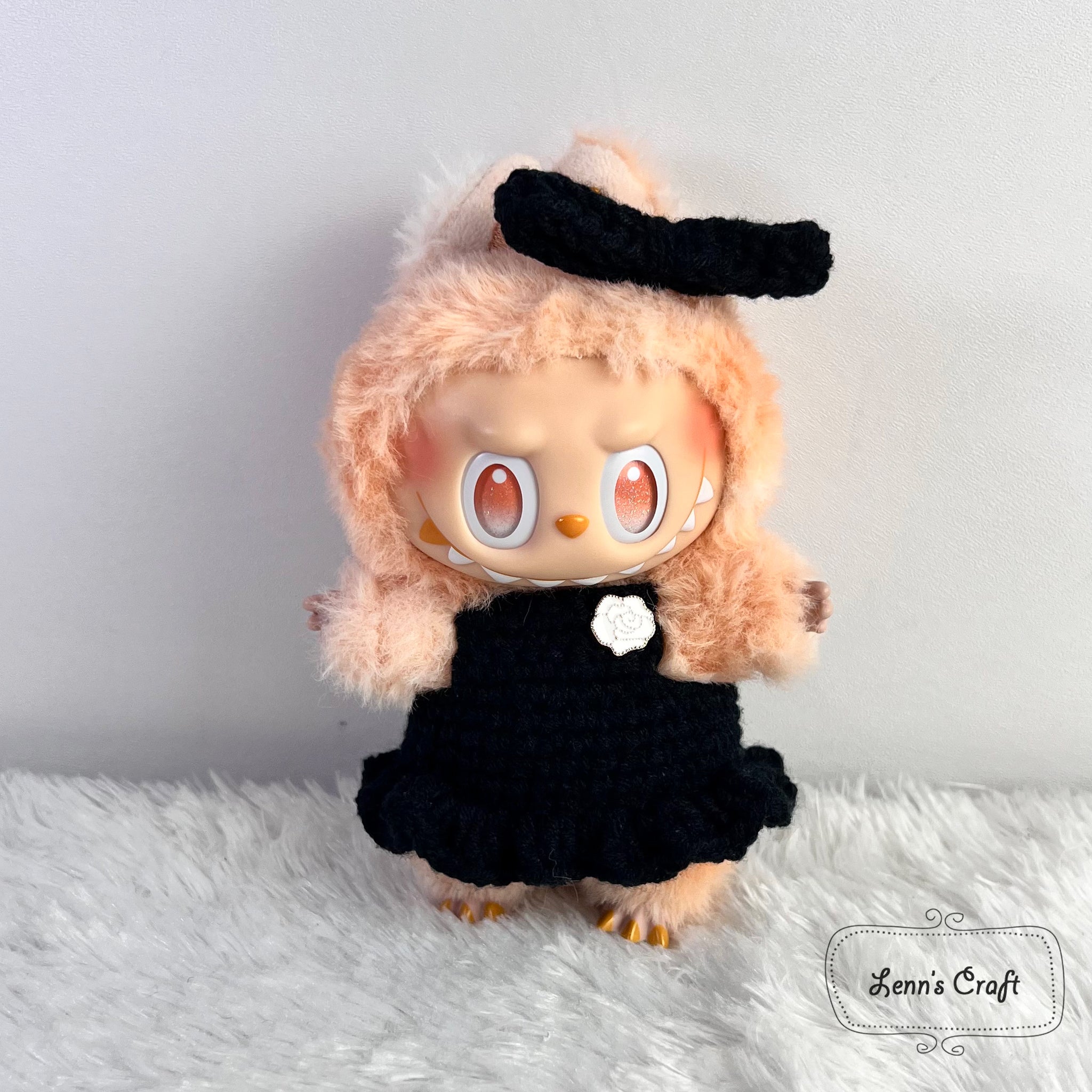 Labubu V3 bring into energy crochet clothes wardrobe – Lenns Craft