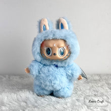 Load image into Gallery viewer, labubu zimomo blue custom handmade
