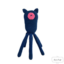 Load image into Gallery viewer, Coraline octopus amigurumi crochet doll
