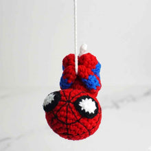 โหลดรูปภาพลงในเครื่องมือใช้ดูของ Gallery spiderman hanging crochet with web amigurumi doll pattern
