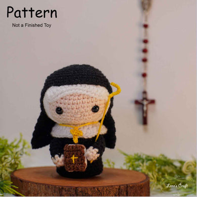 nun amigurumi crochet doll catholic amigurumi pattern