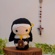 Load image into Gallery viewer, St.Scholastica Crochet Doll
