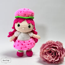 Load image into Gallery viewer, amigurumi strawberry short cake
