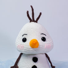 Load image into Gallery viewer, cute snowman amigurumi crochet
