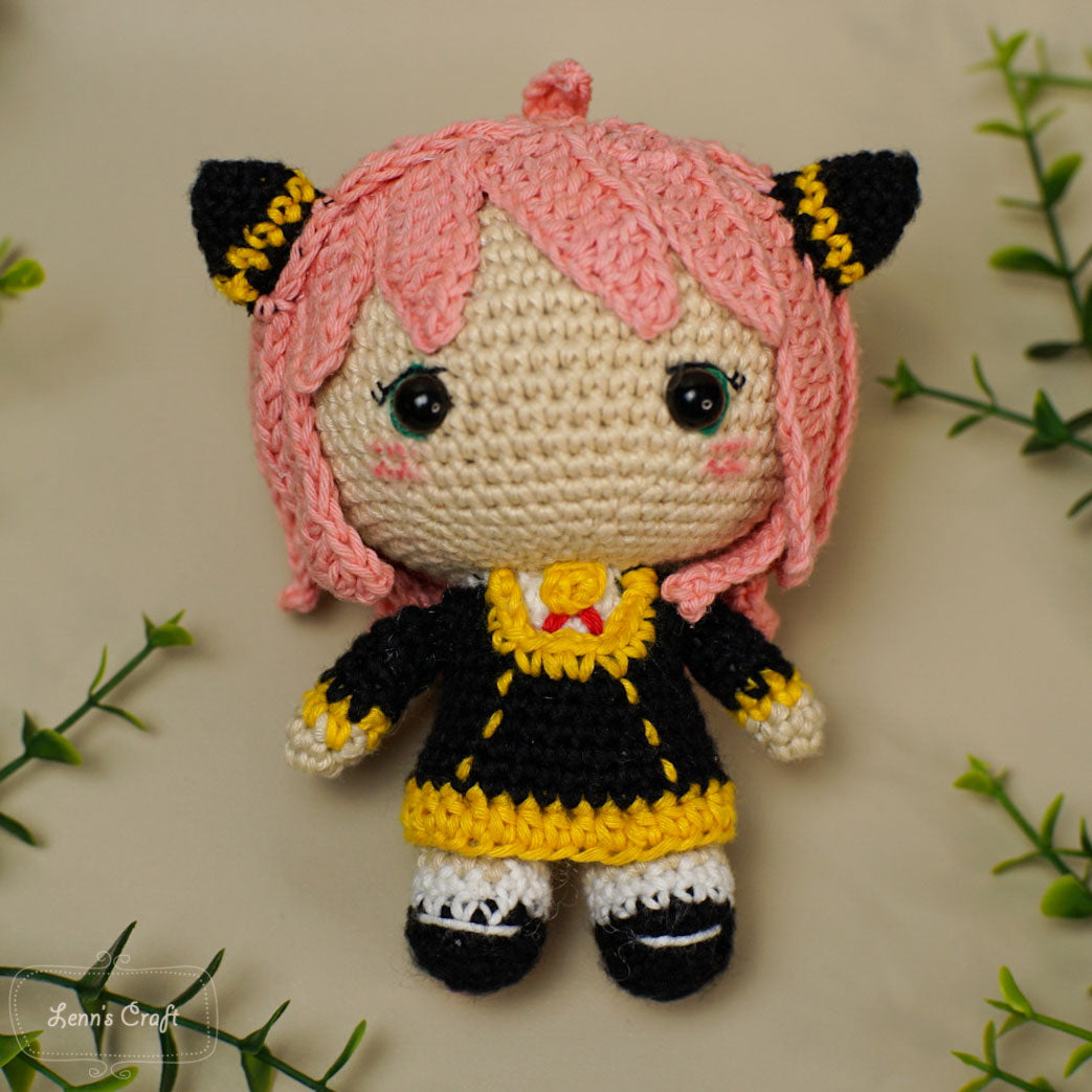 Anya Forger Spy X Family amigurumi crochet pattern easy amigurumi ...