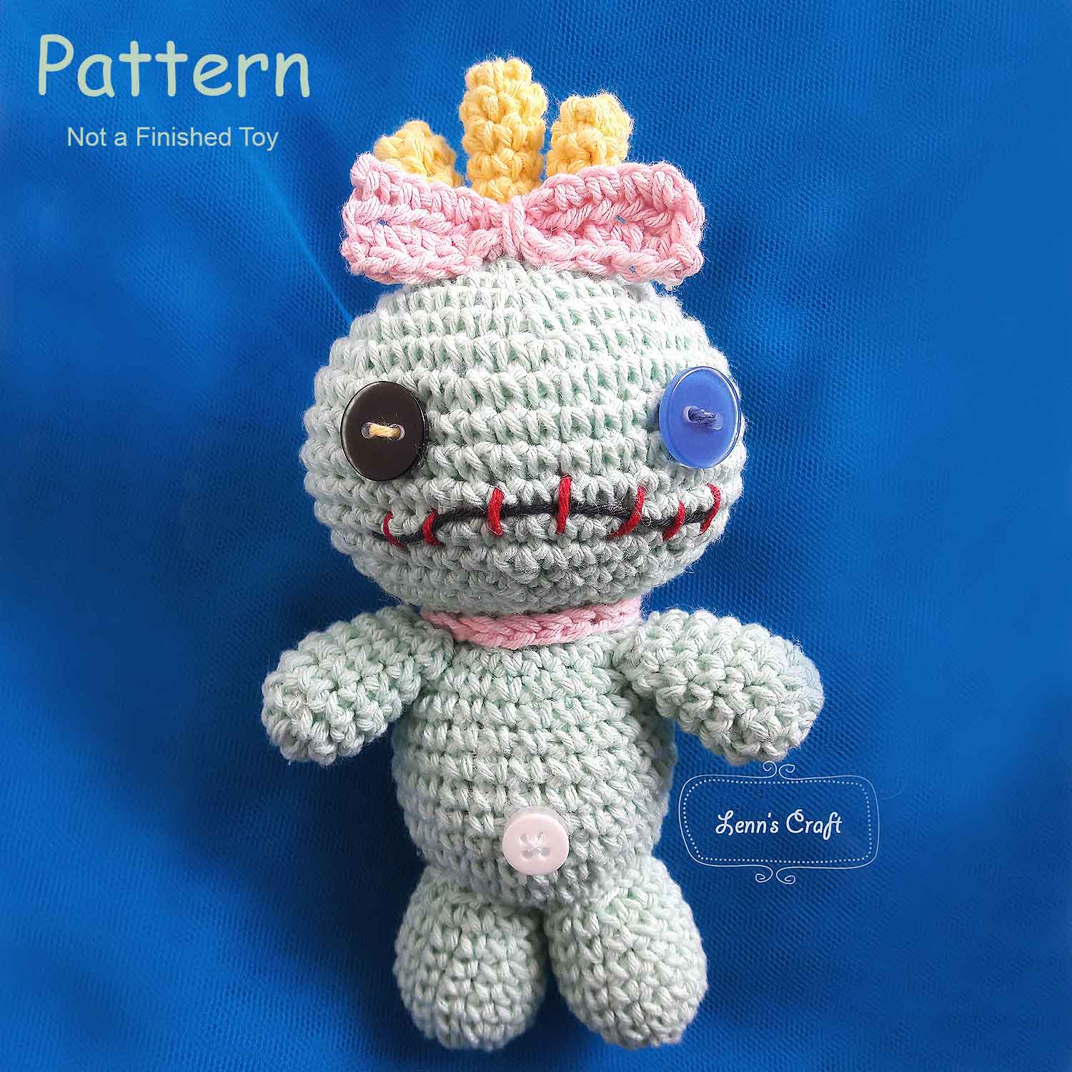 Scrump crochet amigurumi peluche hecho a mano-Voodoo crochet toy – Lenns  Craft