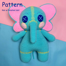 이미지를 갤러리 뷰어에 로드 , cocomelon elephant amigurumi pattern
