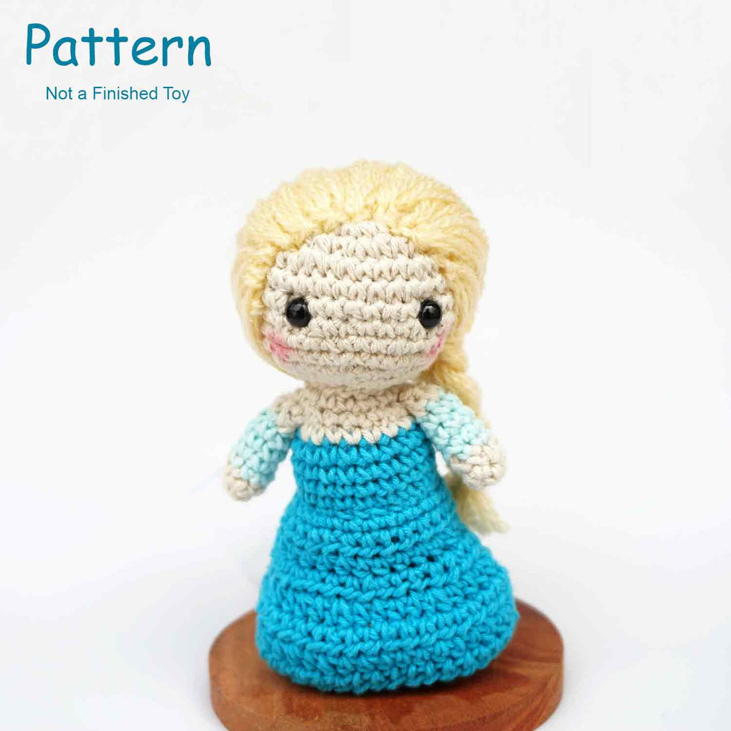 frozen elsa amigurumi crochet pattern