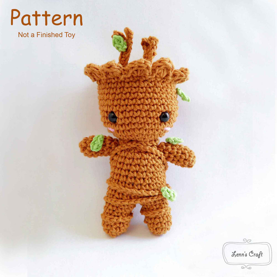 Groot amigurumi crochet pattern