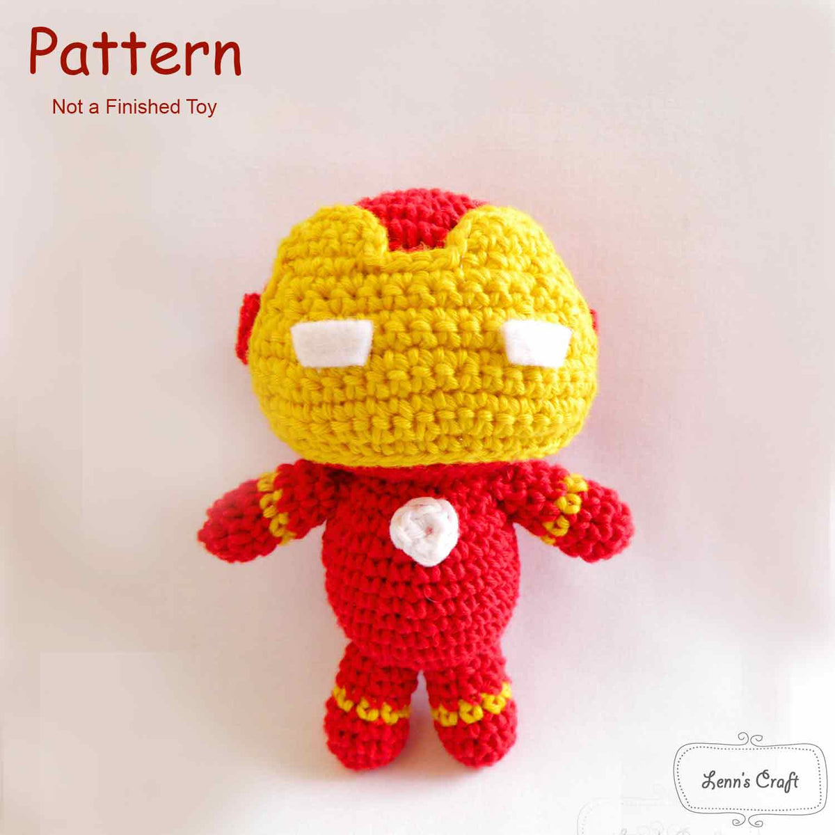 Ironman crochet amigurumi pattern – Lenns Craft