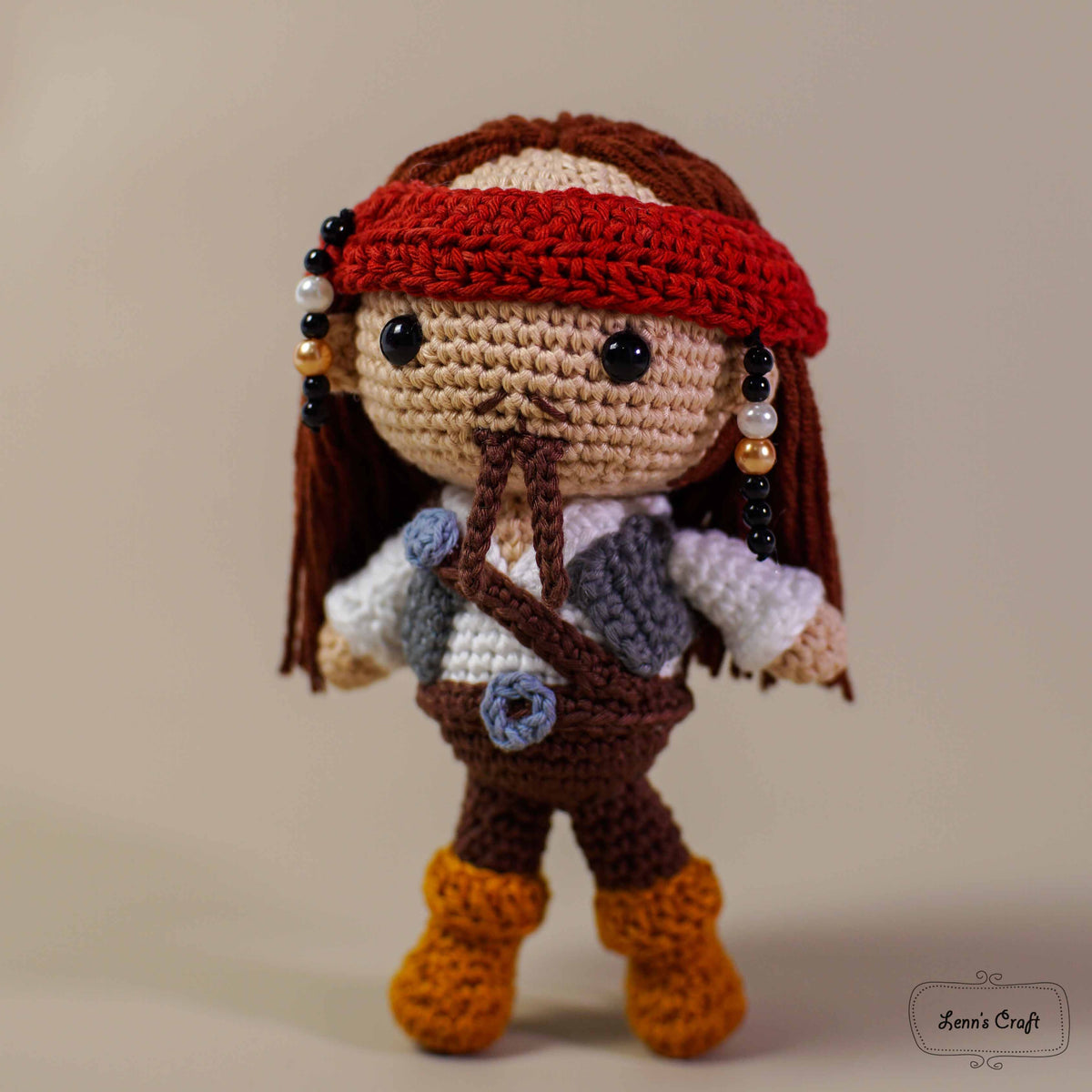 Captain Jack Sparrow Pirates of Carribean amigurumi pattern crochet ...