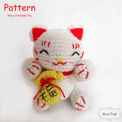 maneki neko lucky cat amigurumi pattern
