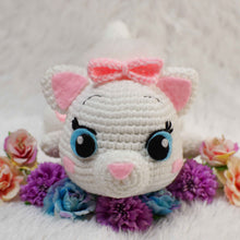 Load image into Gallery viewer, The Aristocats Disney Marie cat amigurumi crochet plush
