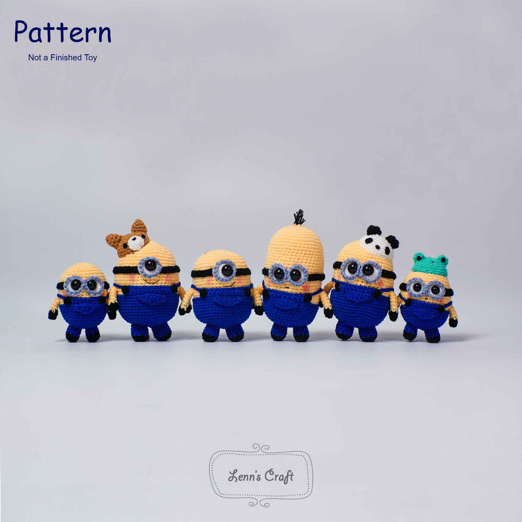 minion cute amigurumi pattern crochet