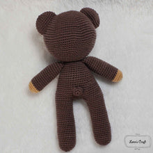 Load image into Gallery viewer, Mr bean teddy bear plush crochet amigurumi
