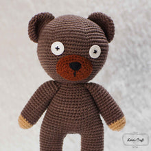 Load image into Gallery viewer, Mr bean teddy bear plush crochet amigurumi
