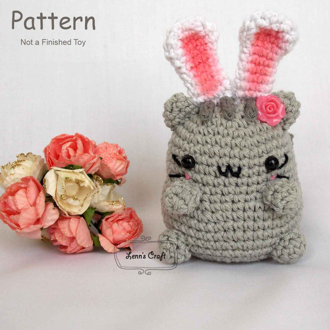 Standing Pusheen cat amigurumi crochet pattern