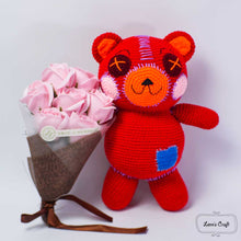 Load image into Gallery viewer, Cocomelon teddy bear amigurumi crochet pattern
