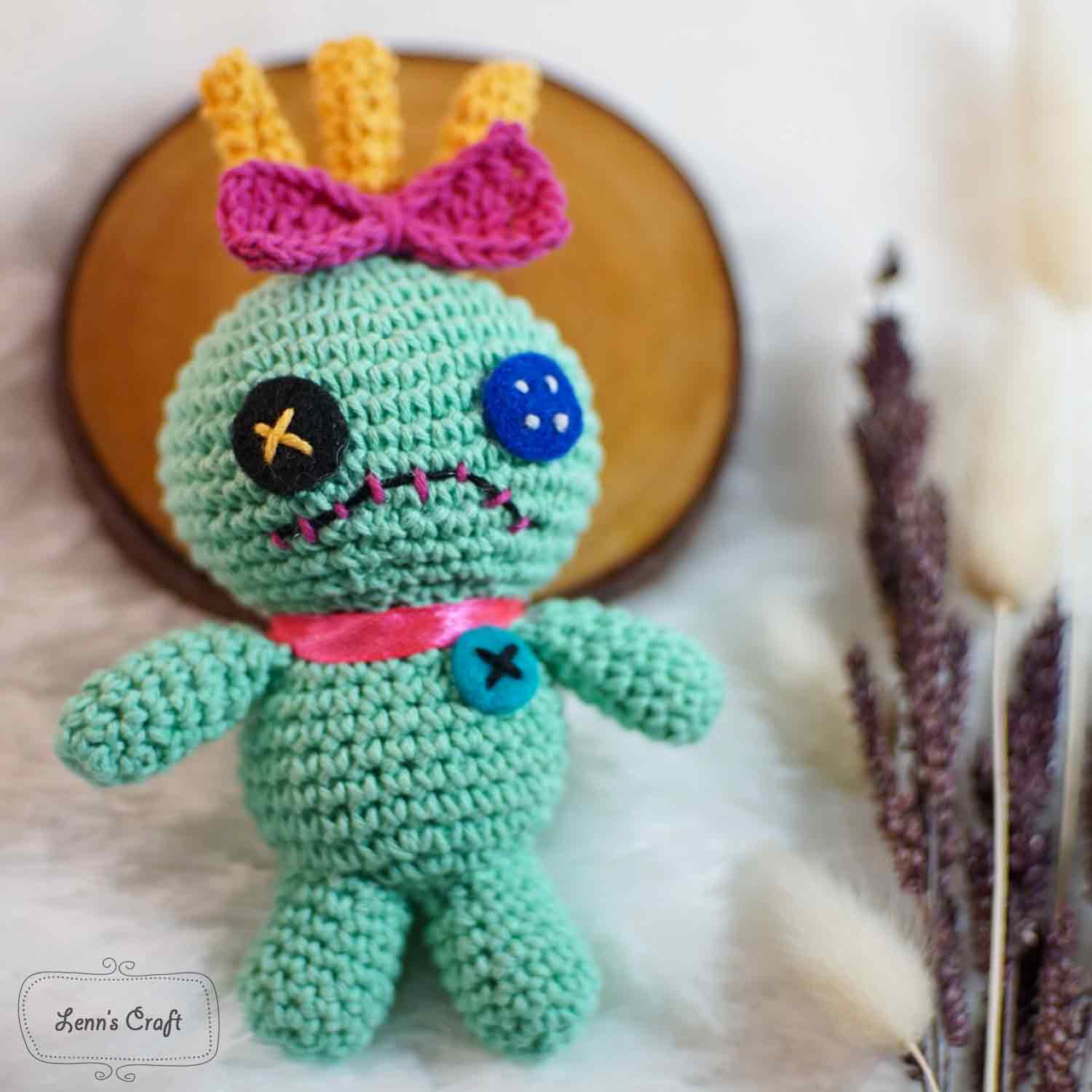 Scrump crochet amigurumi handmade plush toy-Voodoo crochet toyn halloween  amigurumi – Lenns Craft