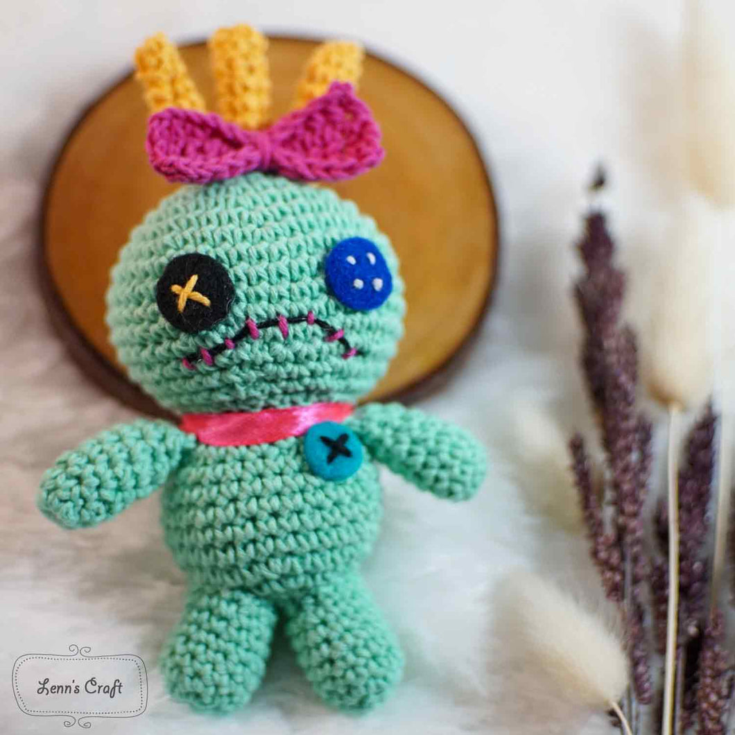 Scrump crochet amigurumi peluche hecho a mano-Voodoo crochet toy