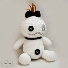 Load image into Gallery viewer, White Scrump voodoo fluffy plushie for sell
