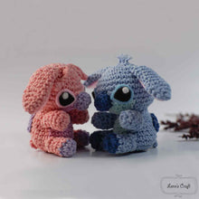 이미지를 갤러리 뷰어에 로드 , Stitch couple amigurumi crochet toy
