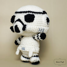 Load image into Gallery viewer, Stormtrooper amigurumi crochet toy

