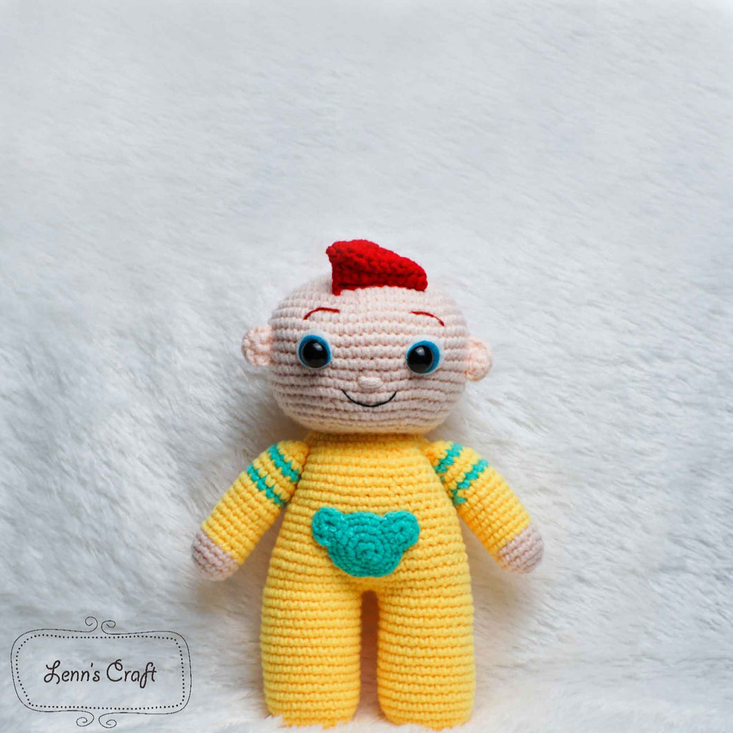 Super Baby Jojo amigurumi crochet plush