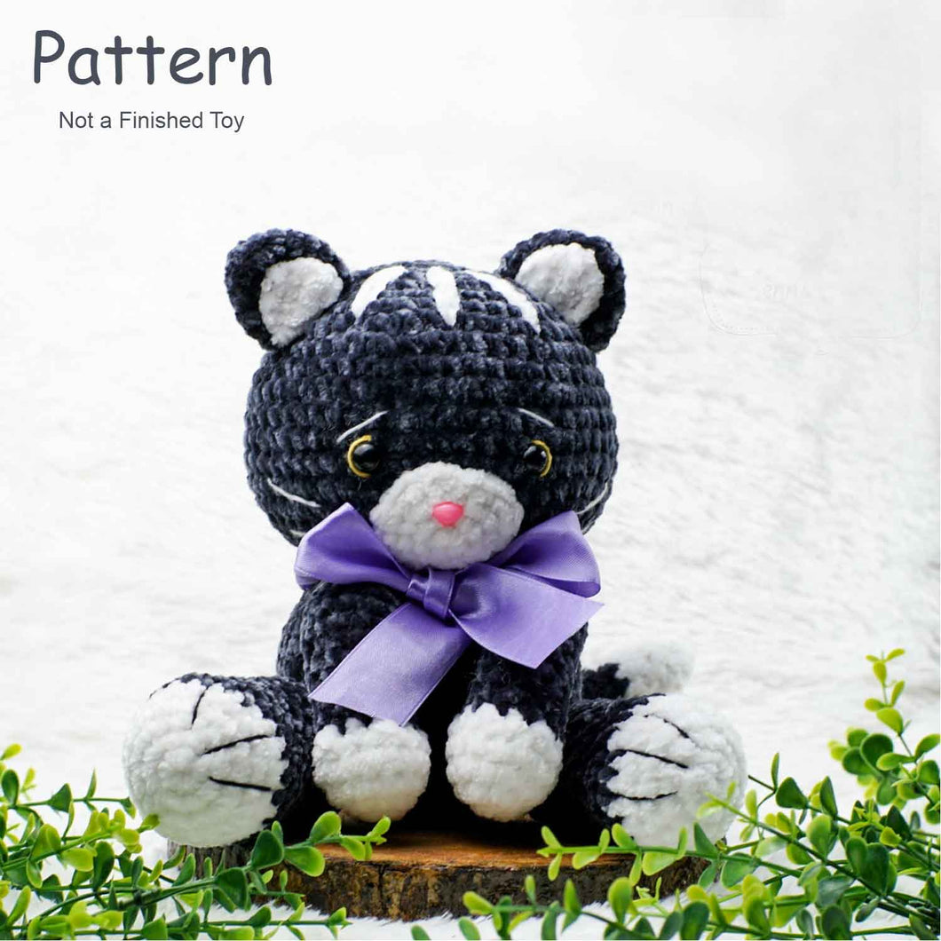 velvet cat amigurumi crochet pattern